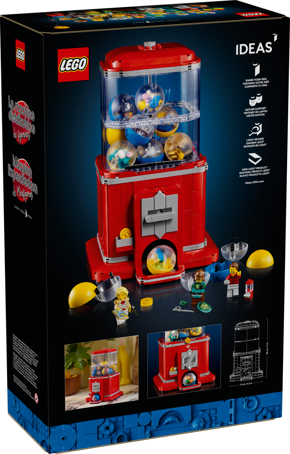 Ideas 21358 Spielzeugautomat mit Minifiguren