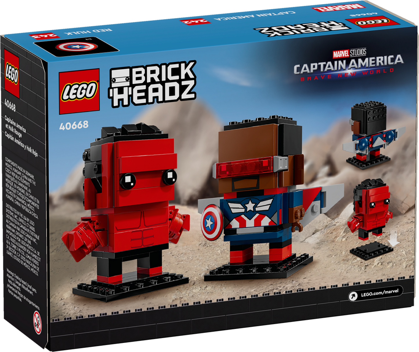 Marvel 40668 Captain America & Red Hulk