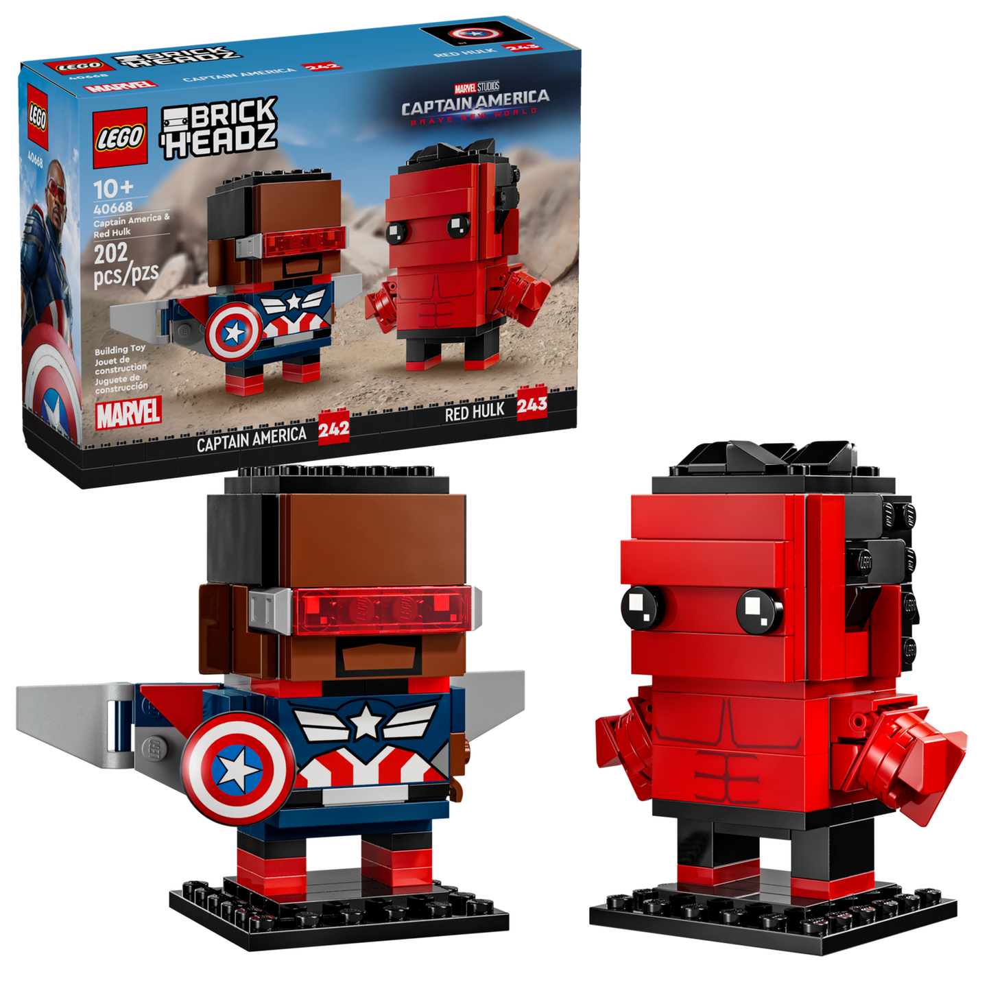 Marvel 40668 Captain America & Red Hulk