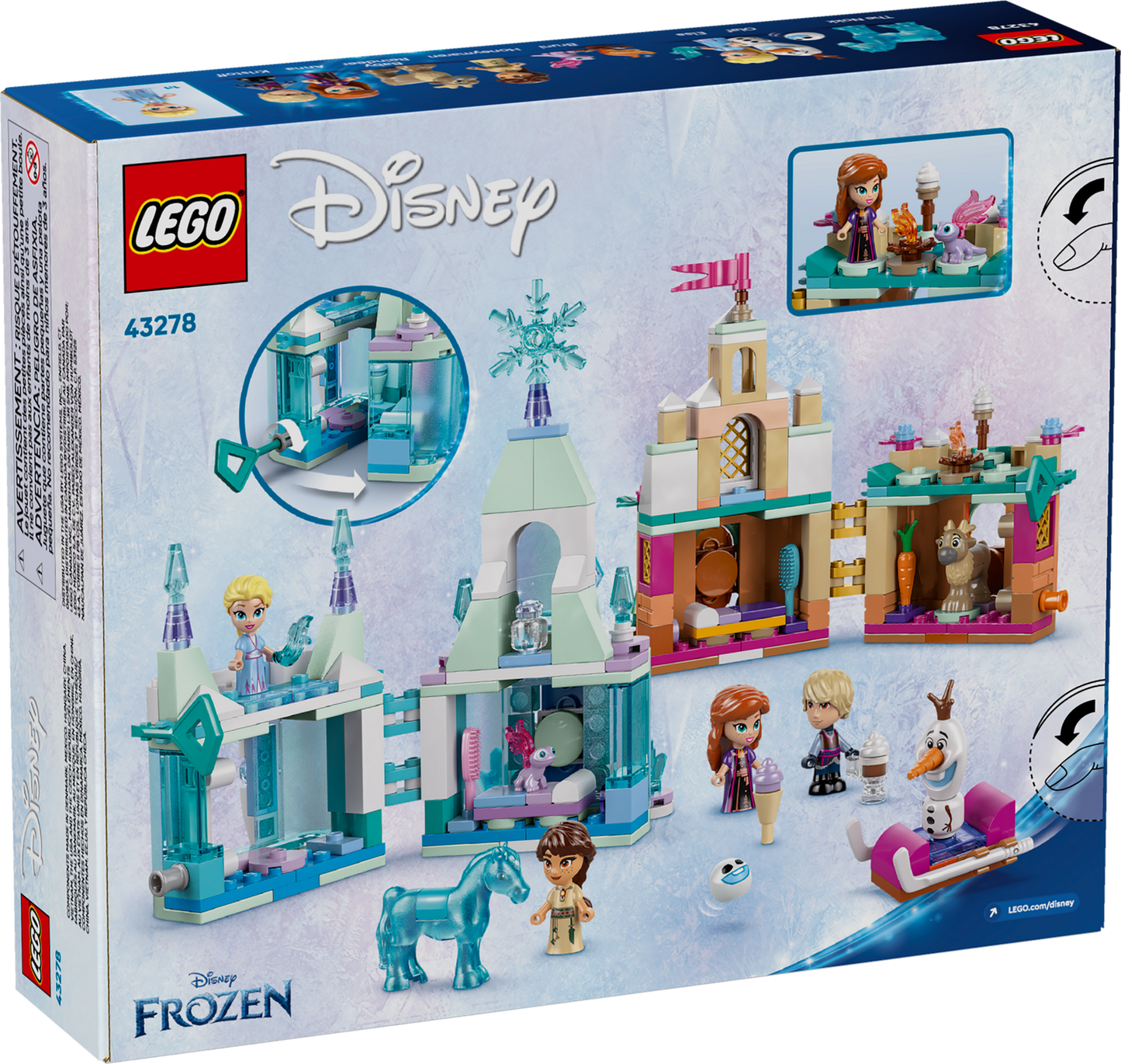 Disney 43278 Schloss Arendelle und Elsas Eispalast