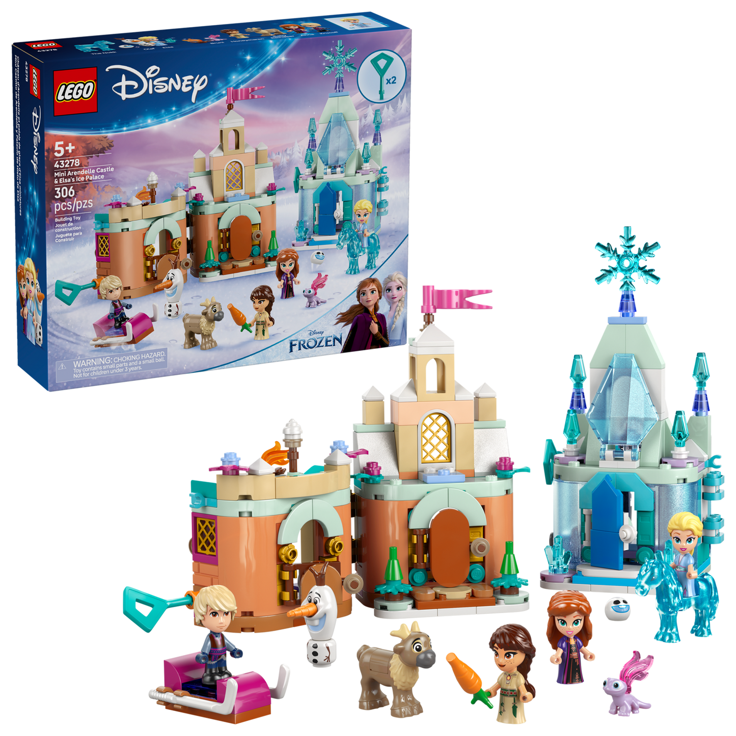 Disney 43278 Schloss Arendelle und Elsas Eispalast