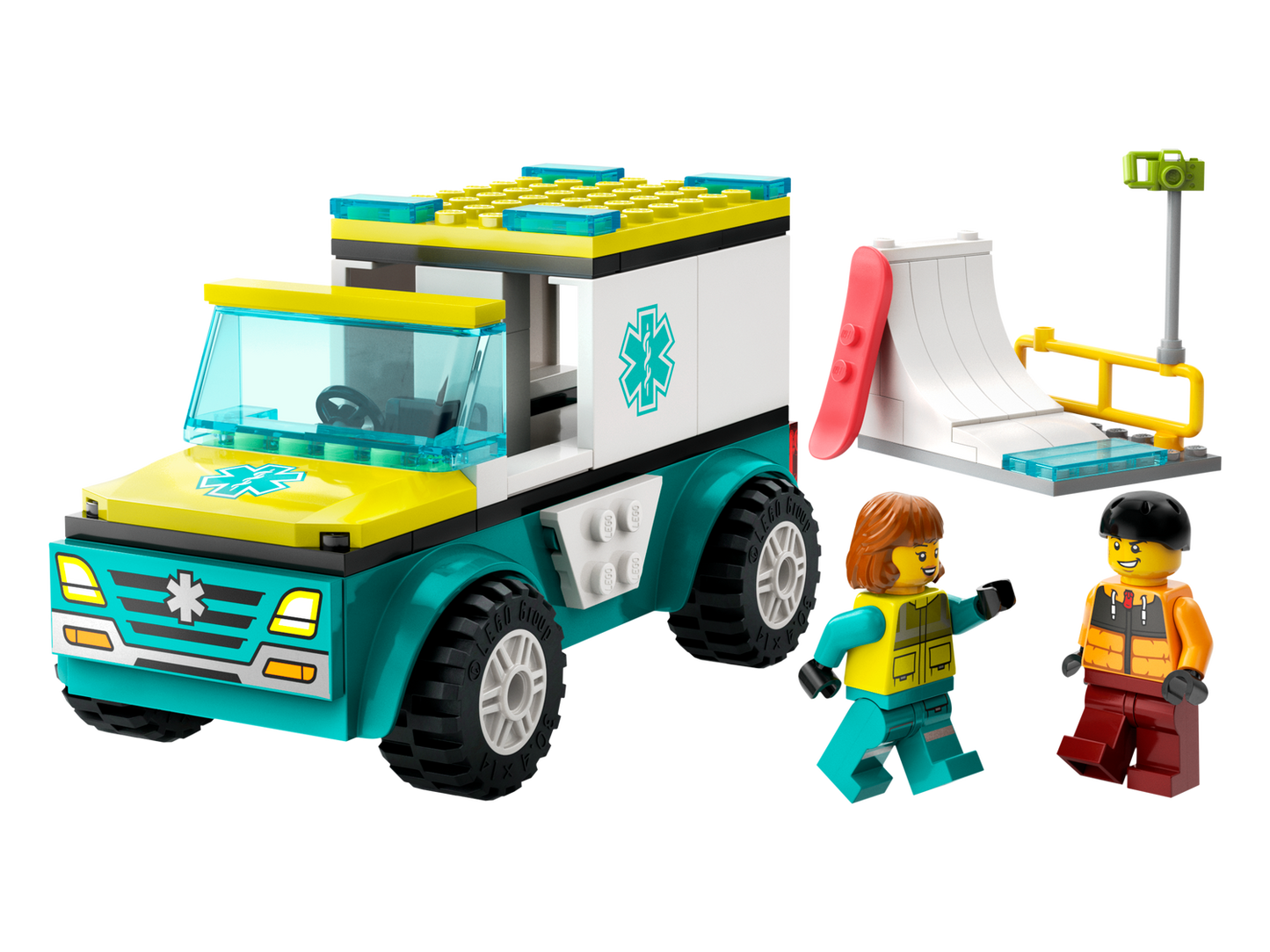 City 60403 Rettungswagen und Snowboarder