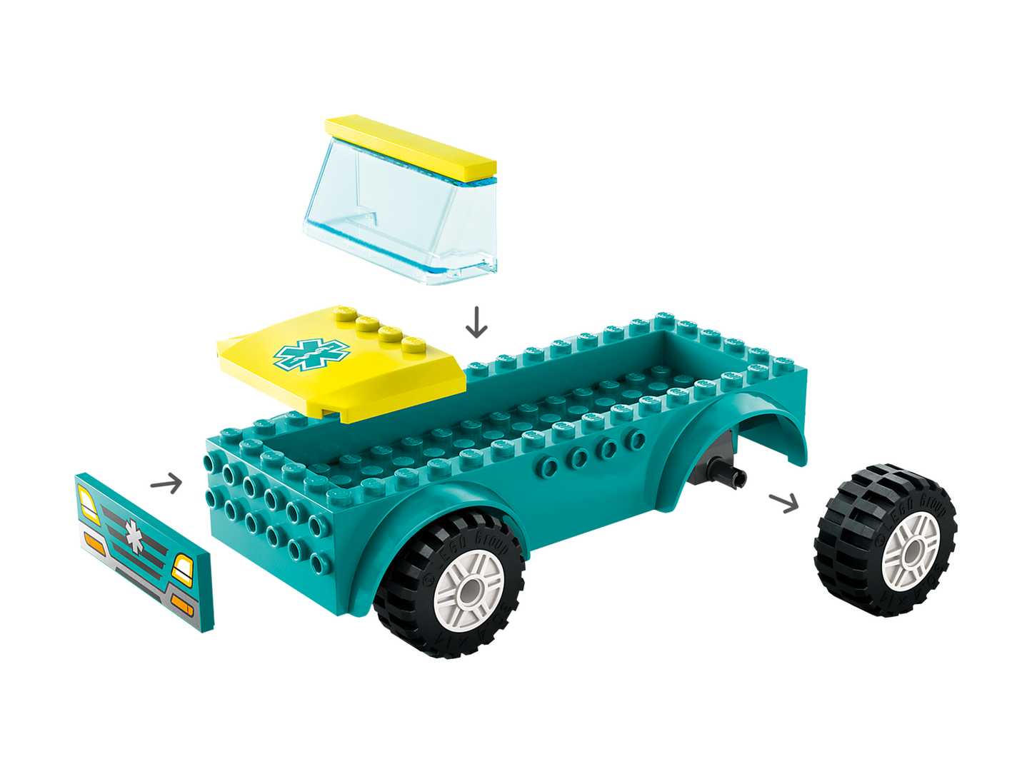 City 60403 Rettungswagen und Snowboarder