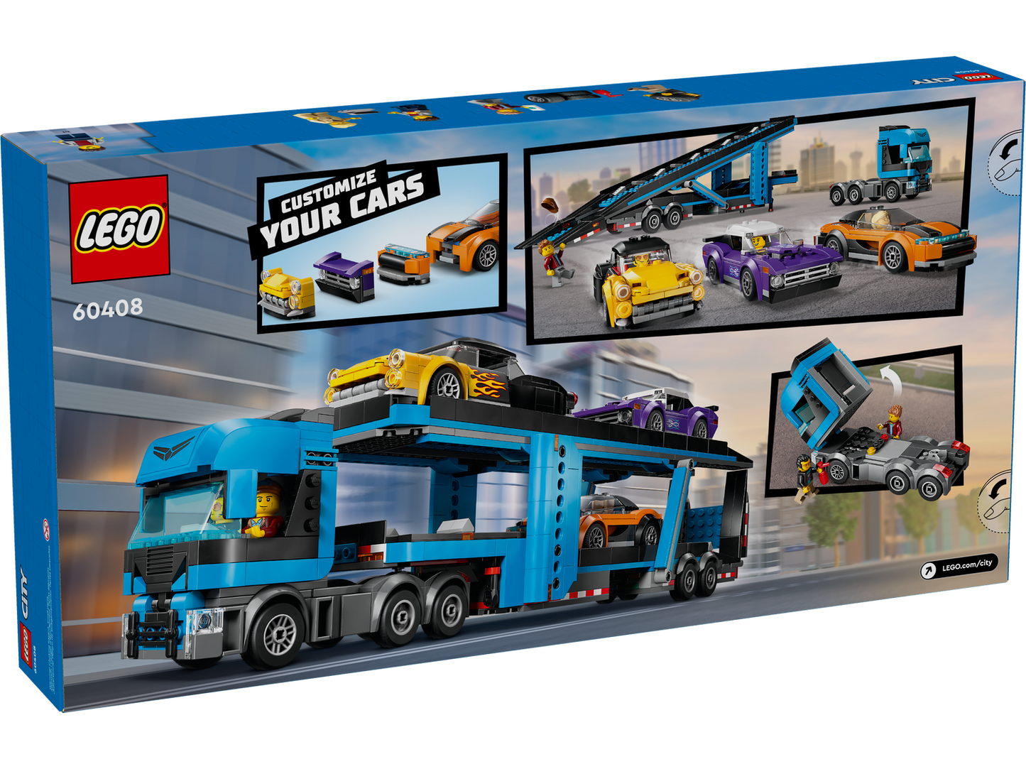 City 60408 Autotransporter mit Sportwagen