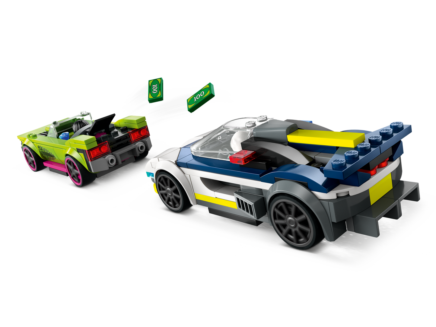 City 60415 Verfolgungsjagd mit Polizeiauto und Muscle Car