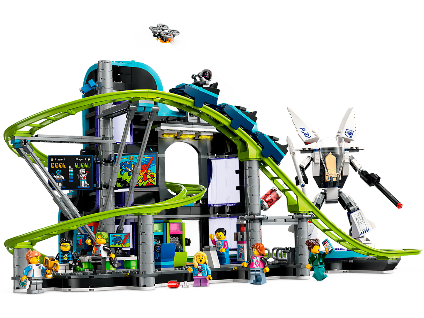 City 60421 Achterbahn mit Roboter-Mech