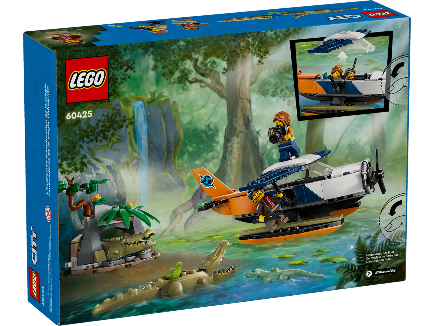 City 60425 Dschungelforscher-Wasserflugzeug