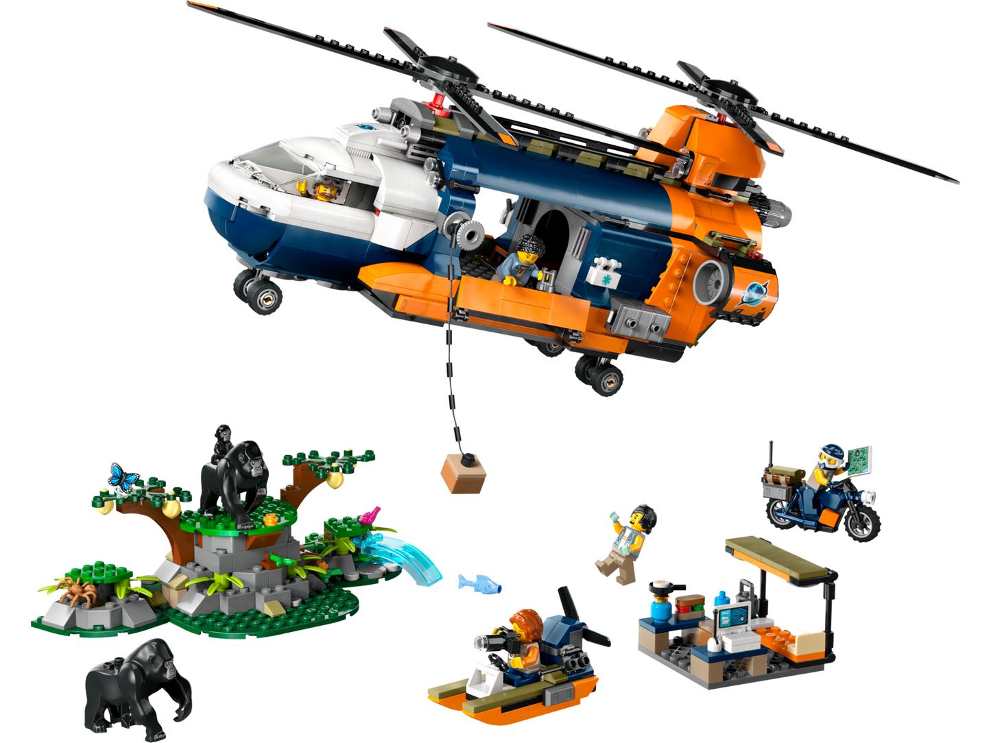 City 60437 Dschungelforscher-Hubschrauber
