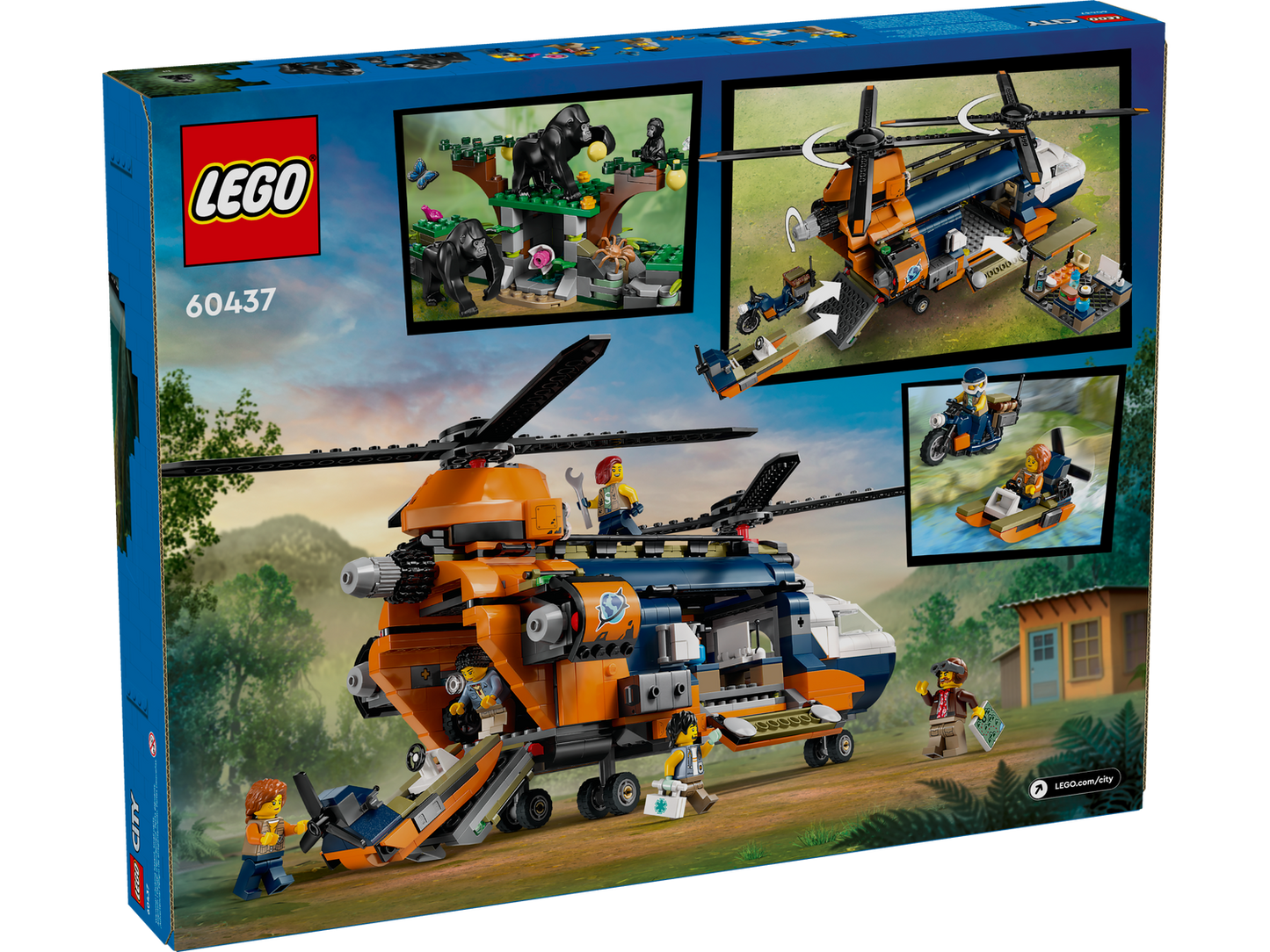 City 60437 Dschungelforscher-Hubschrauber