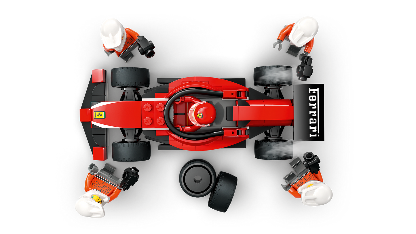 City 60443 F1 Boxenstopp mit Boxencrew und Ferrari Flitzer