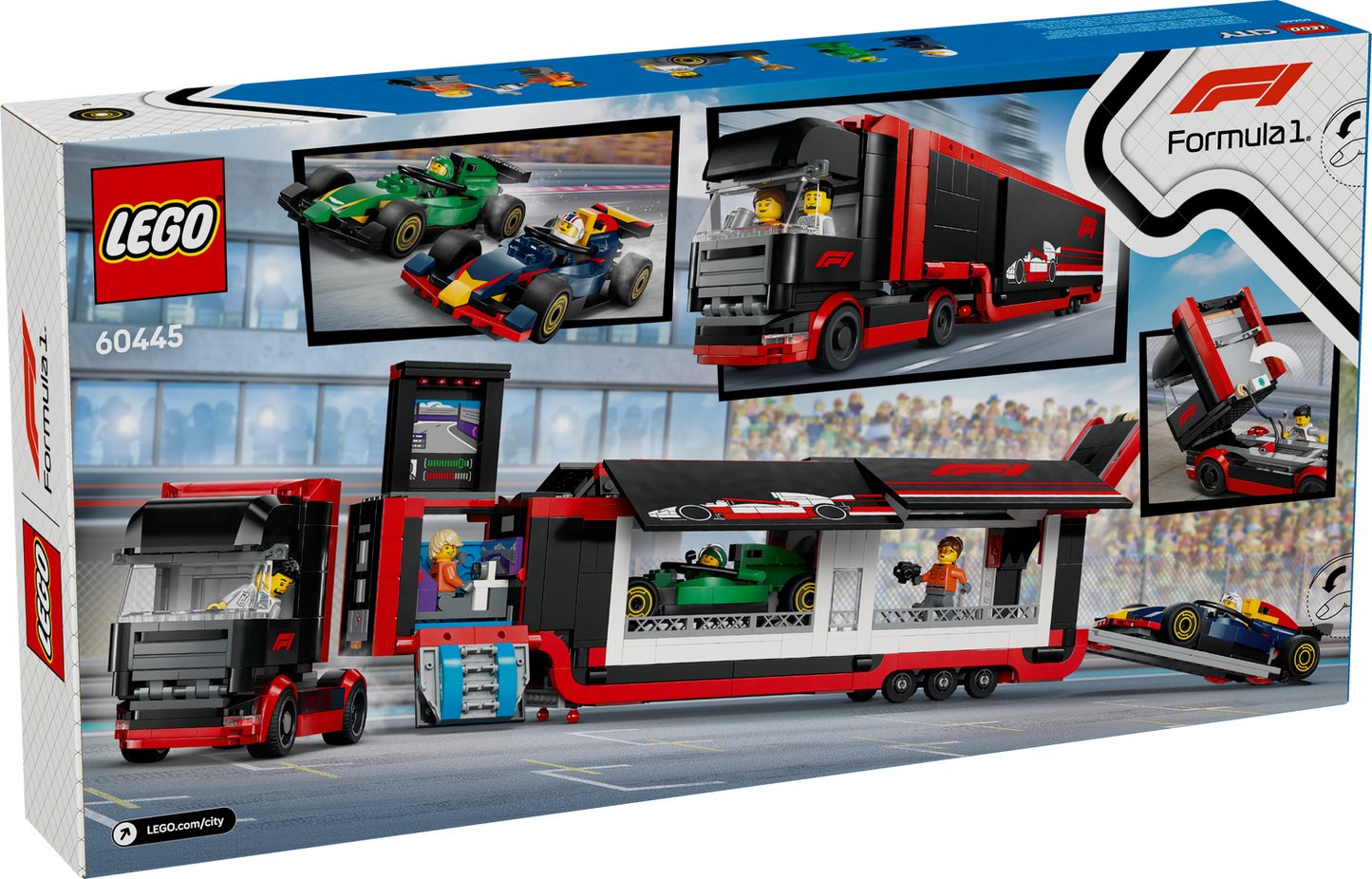 City 60445 F1 Transporter mit RB20 & AMR24 F1 Rennautos