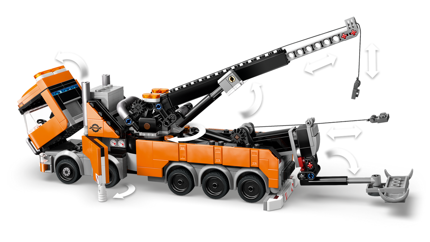 City 60467 Schwerlast-Abschleppwagen mit Kran