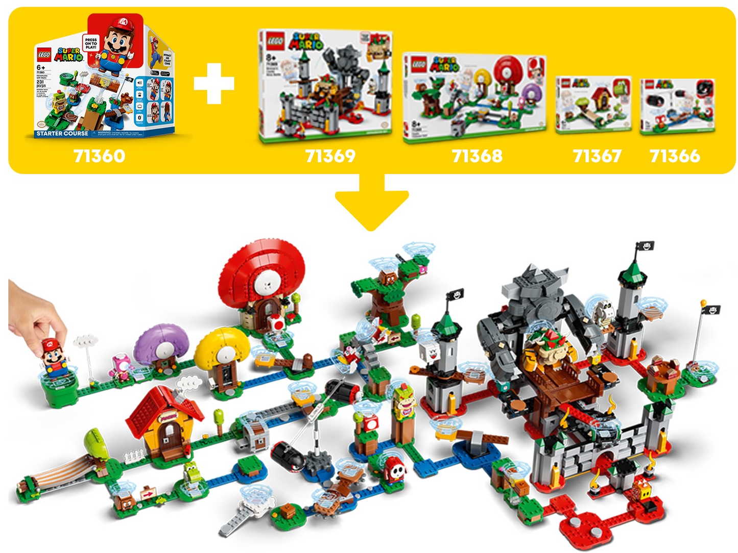 Super Mario 71364 Wummps Lava-Ärger Erweiterungsset