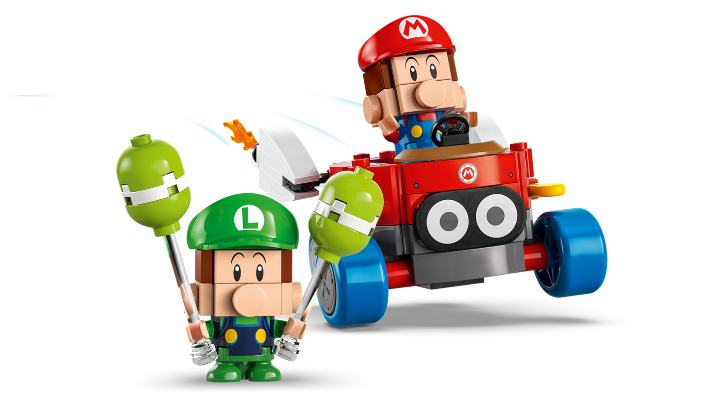Super Mario 72034 Mario Kart Baby Mario vs. Baby Luigi