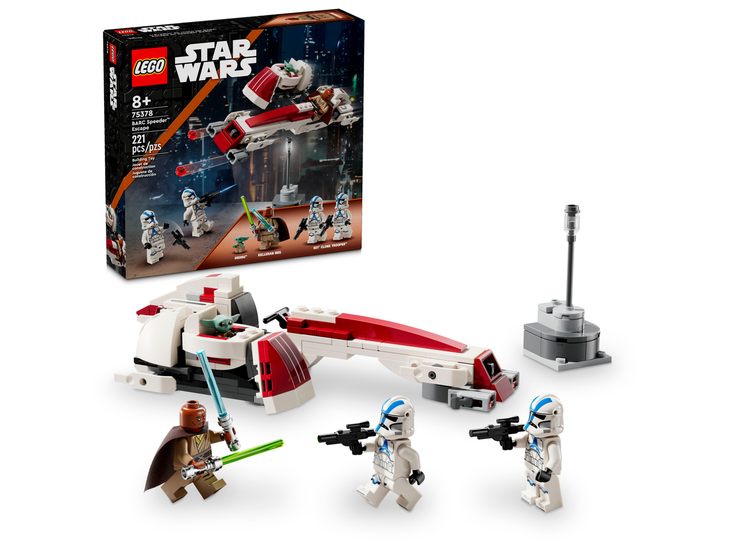 Star Wars 75378 Flucht mit dem BARC Speeder