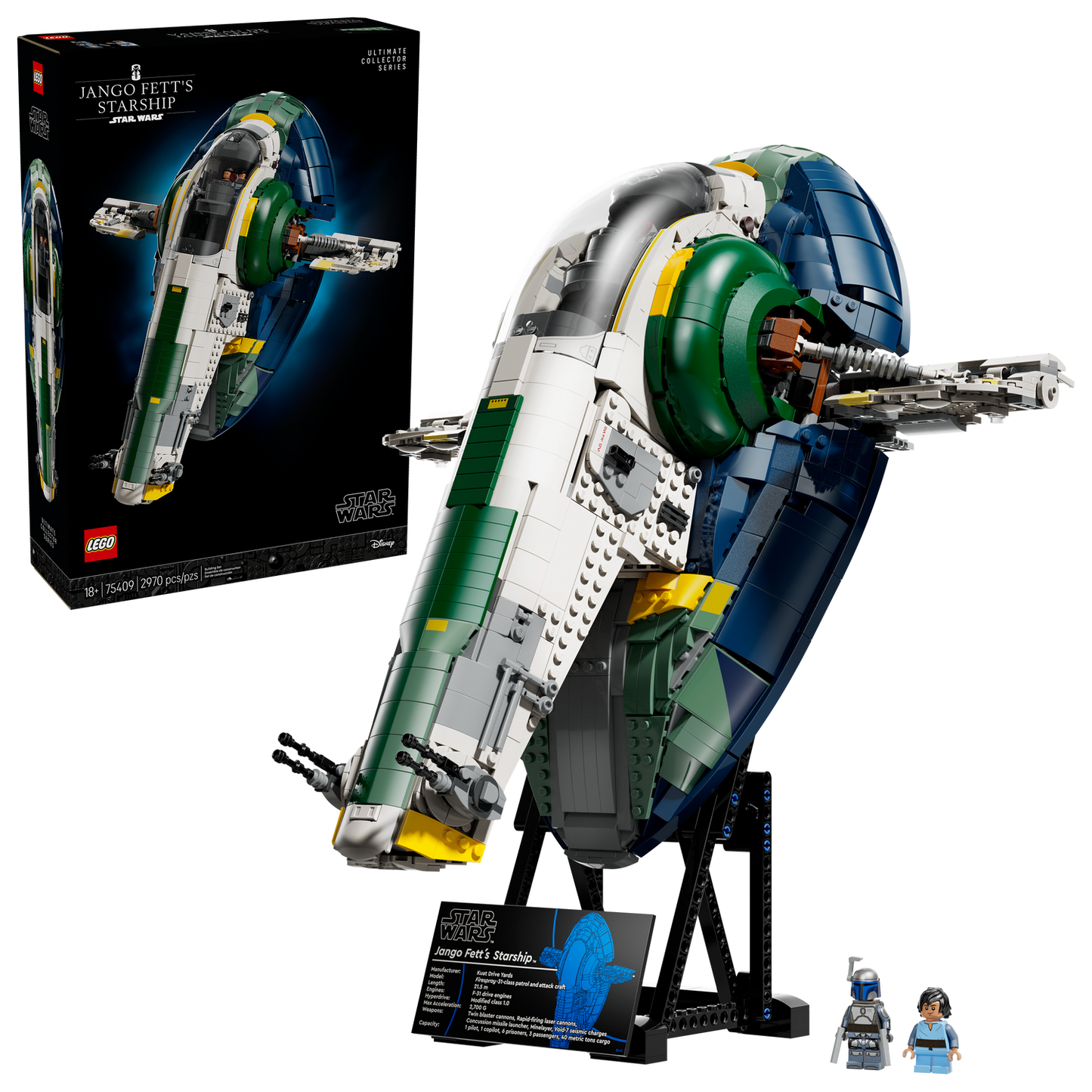 Star Wars 75409 Jango Fetts Sternenschiff der Firespray-Klasse