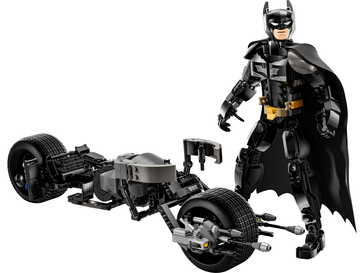 Batman 76273 Batman Baufigur mit dem Batpod
