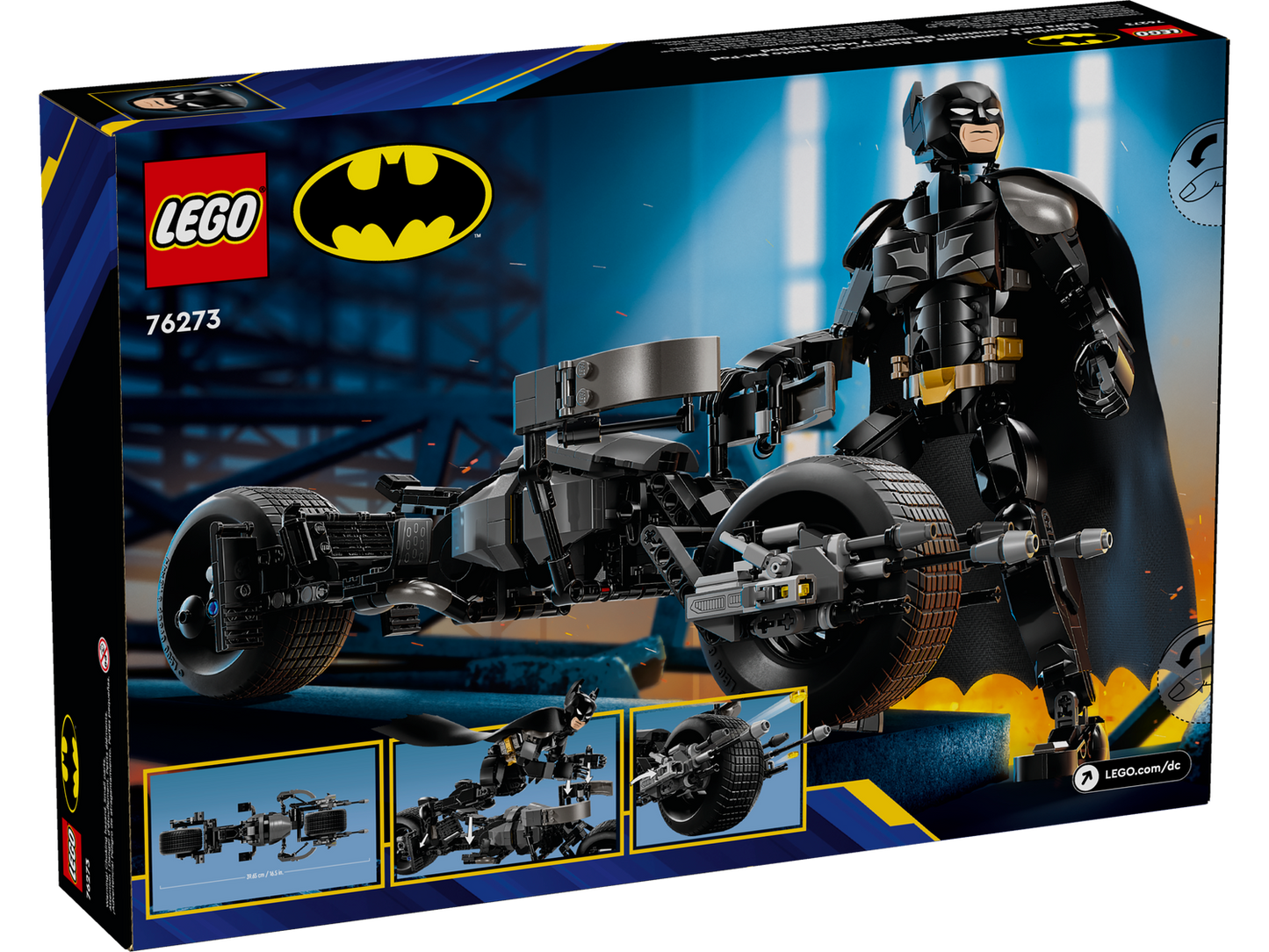 Batman 76273 Batman Baufigur mit dem Batpod