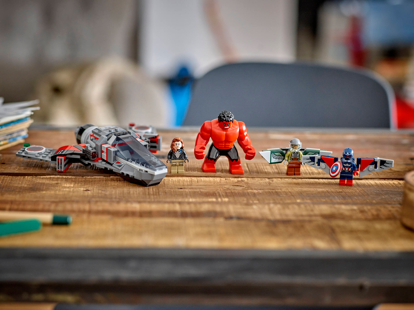 Marvel 76292 Showdown zwischen Captain America und Red Hulk