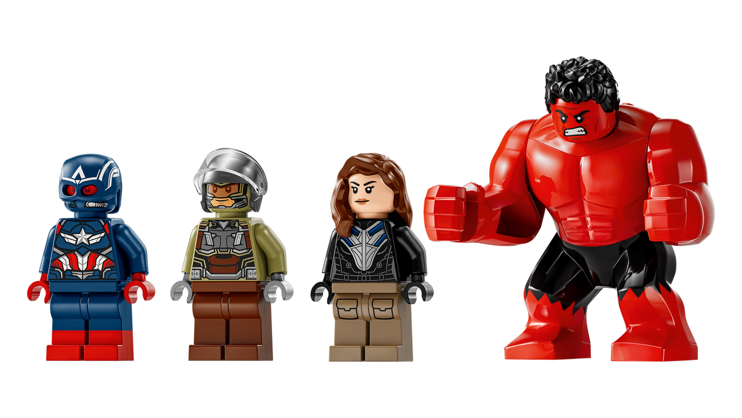 Marvel 76292 Showdown zwischen Captain America und Red Hulk