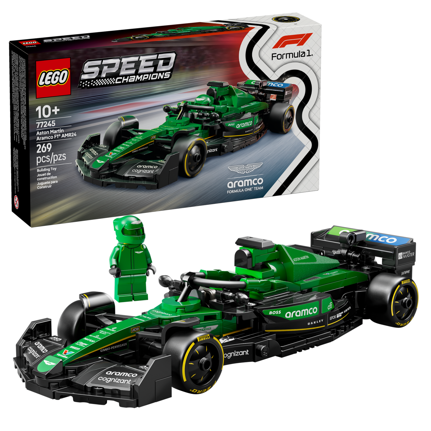 Speed Champions 77245 Aston Martin Aramco F1 AMR24 Rennauto