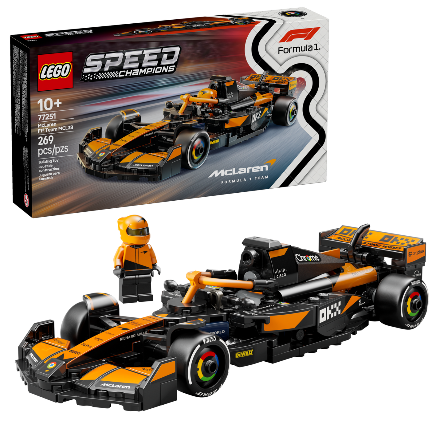 Speed Champions 77251 McLaren F1 Team MCL38 Rennauto