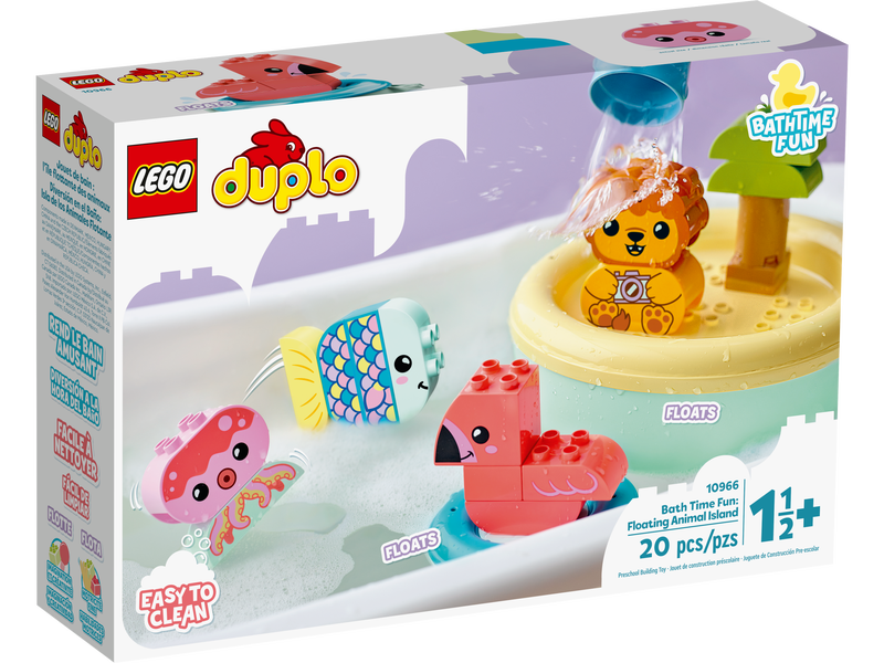 DUPLO 10966 Badewannenspaß: Schwimmende Tierinsel