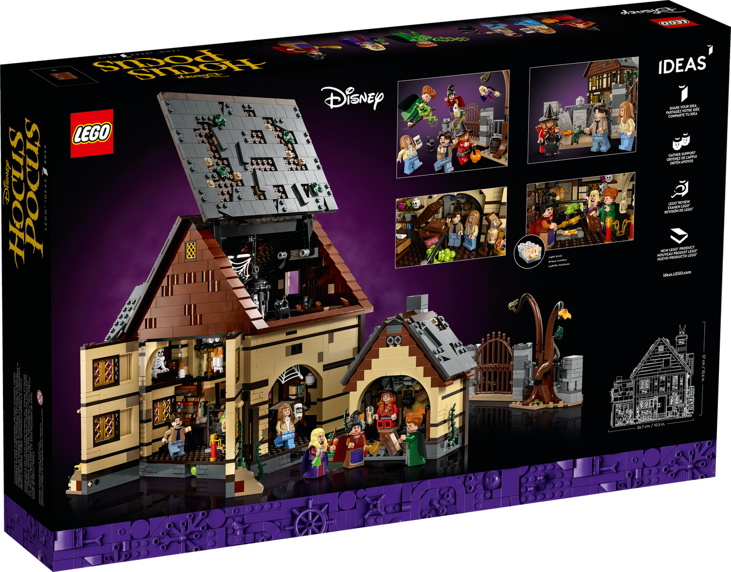 Ideas 21341 Disney Hocus Pocus: Das Hexenhaus der Sanderson-Schwestern
