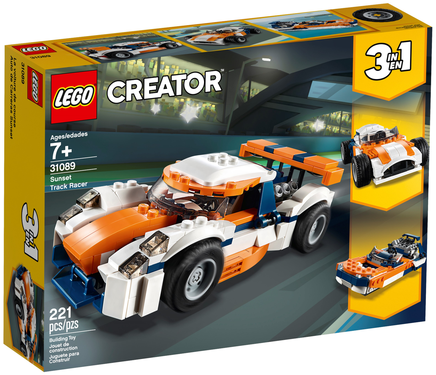 Creator 3-in-1-Sets 31089 Rennwagen