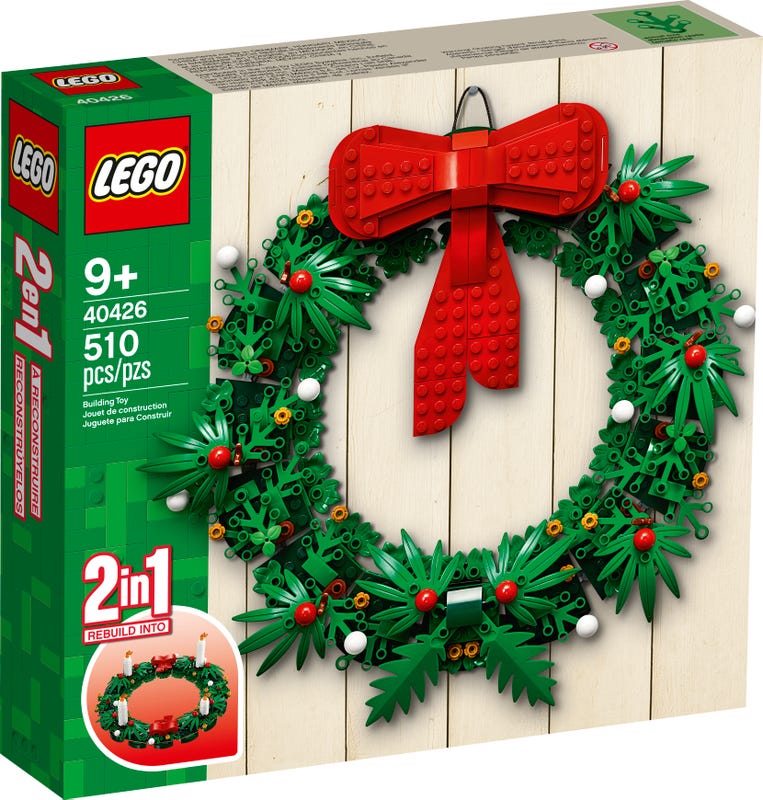Seasonal 40426 Türkranz/ Adventskranz 2in1