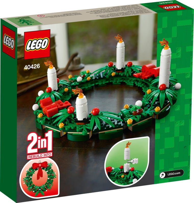 Seasonal 40426 Türkranz/ Adventskranz 2in1
