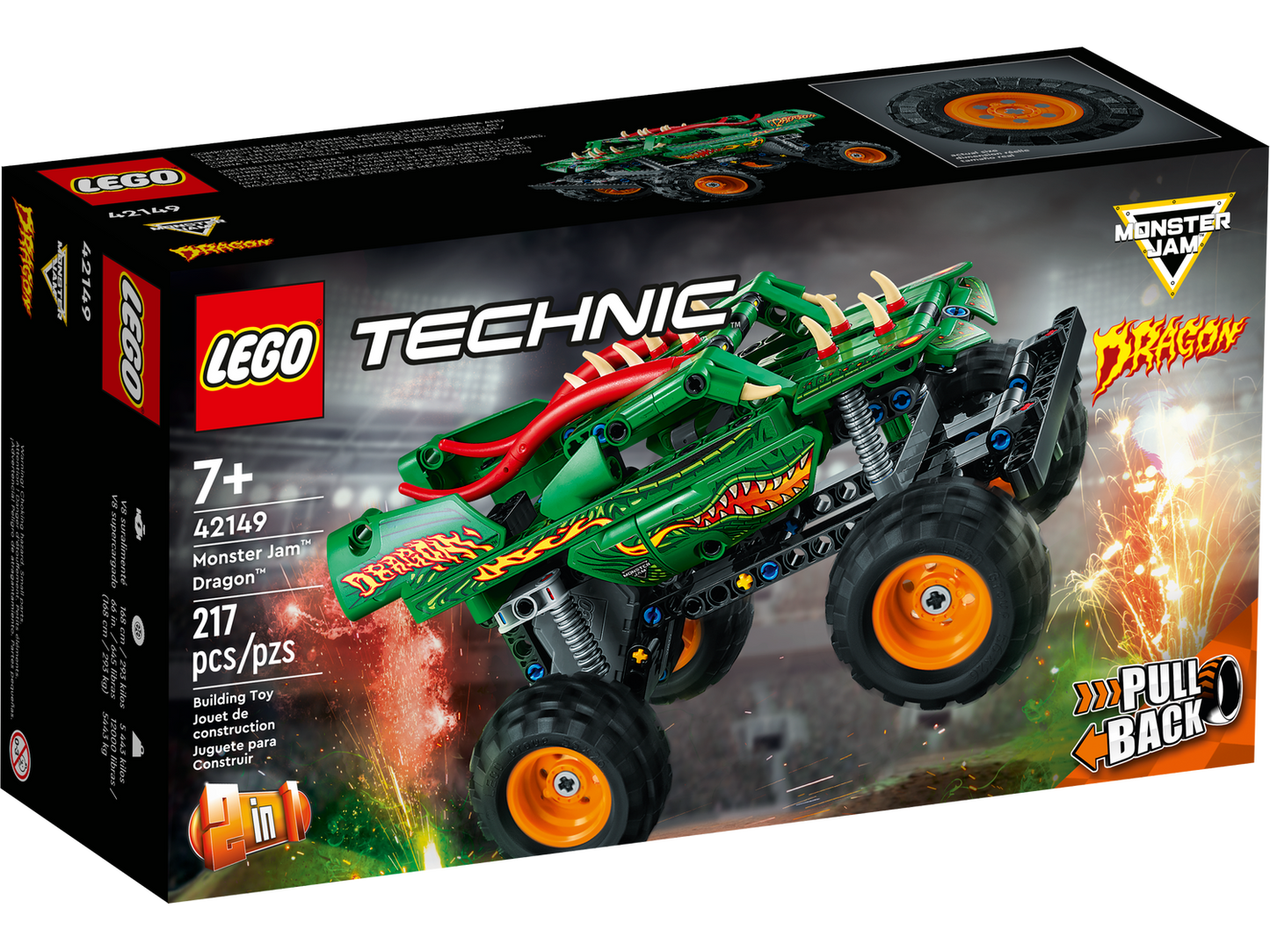 Technic 42149 Monster Jam Dragon