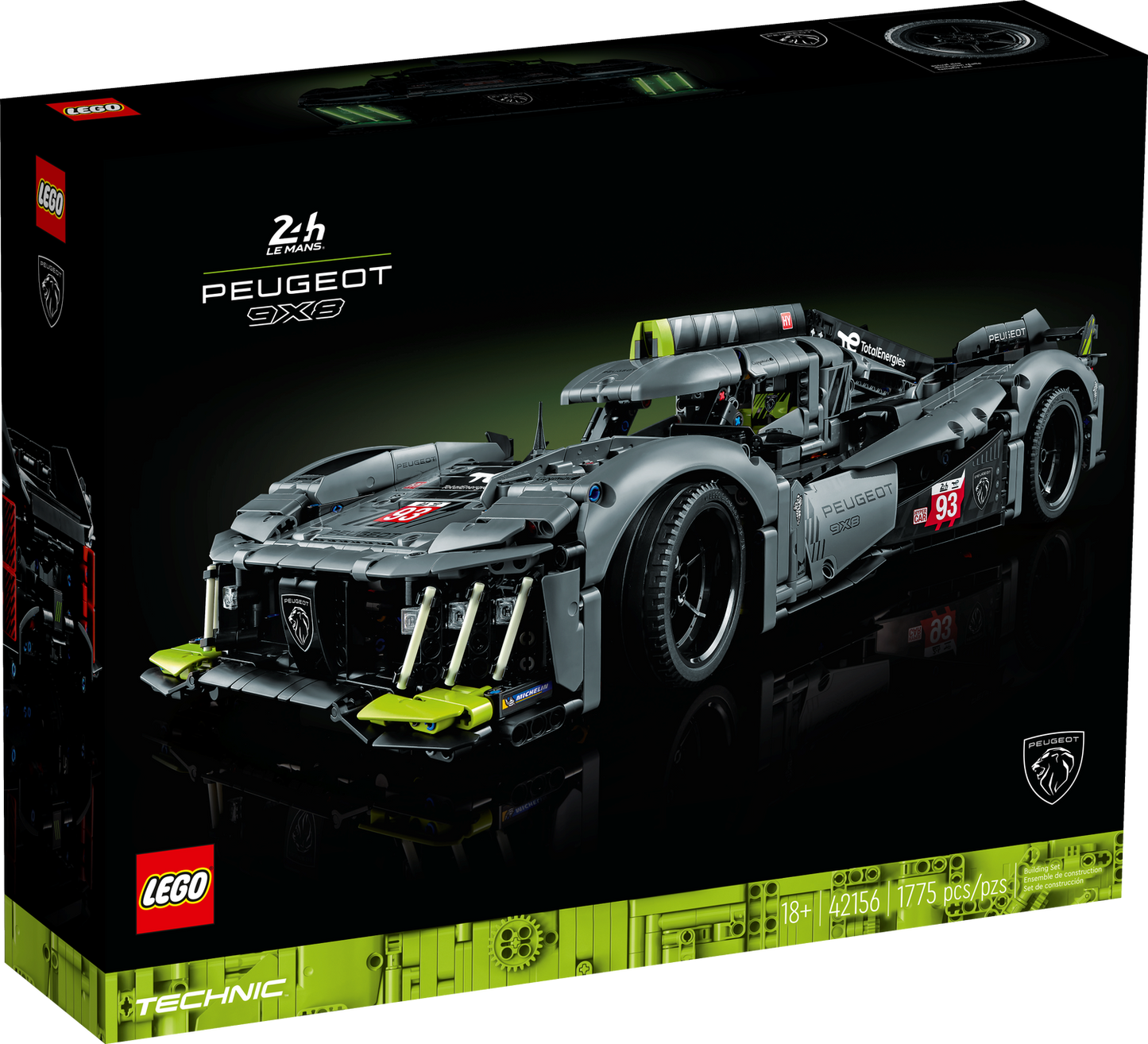 Technic 42156 PEUGEOT 9X8 24H Le Mans Hybrid Hypercar