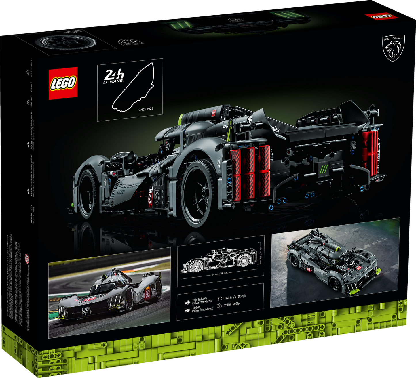 Technic 42156 PEUGEOT 9X8 24H Le Mans Hybrid Hypercar