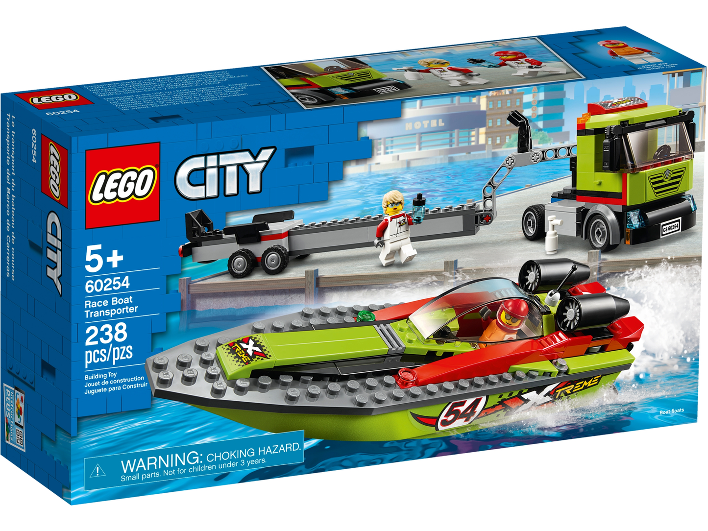 City 60254 Rennboot-Transporter