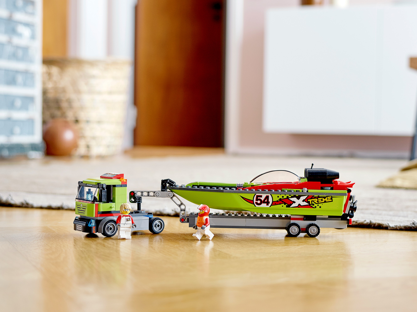 City 60254 Rennboot-Transporter