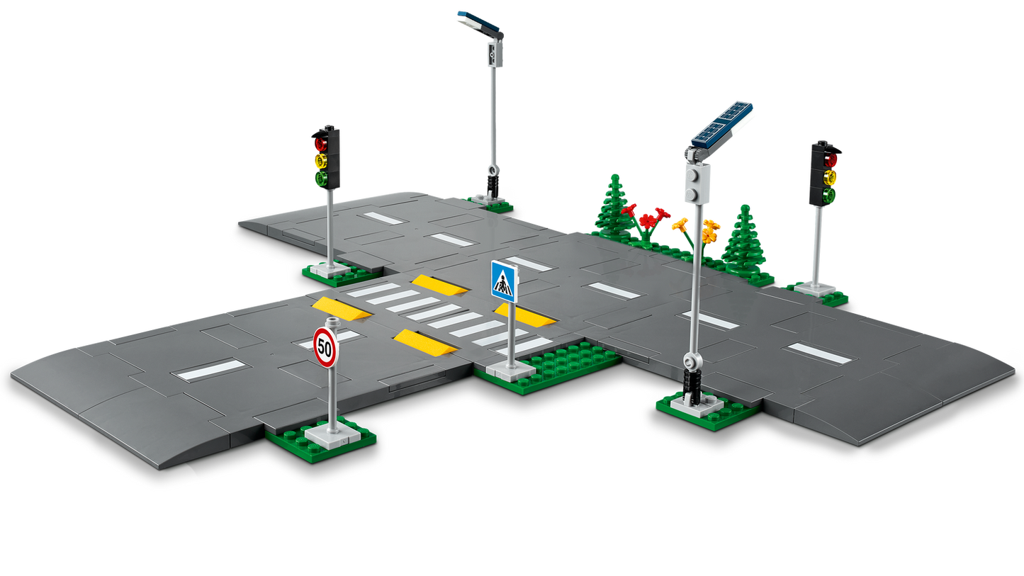 City 60304 Straßenkreuzung mit Ampeln