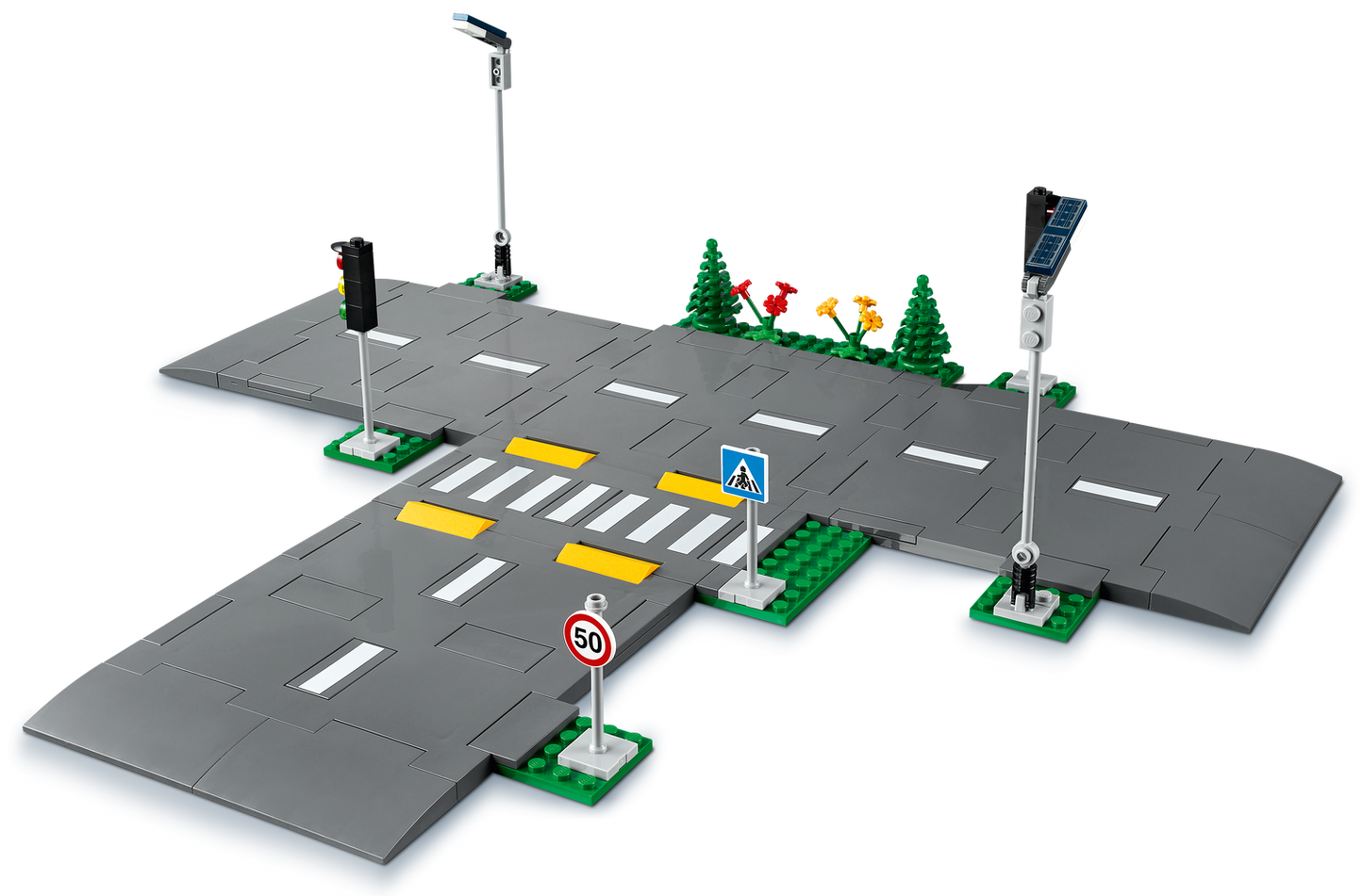 City 60304 Straßenkreuzung mit Ampeln