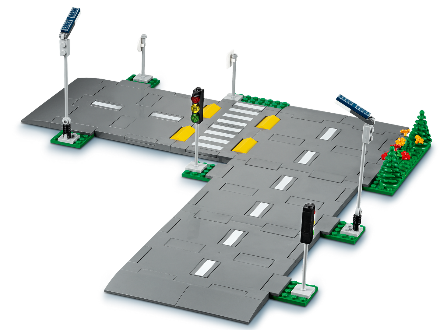 City 60304 Straßenkreuzung mit Ampeln