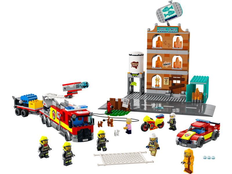 City 60321 Feuerwehreinsatz mit Löschtruppe