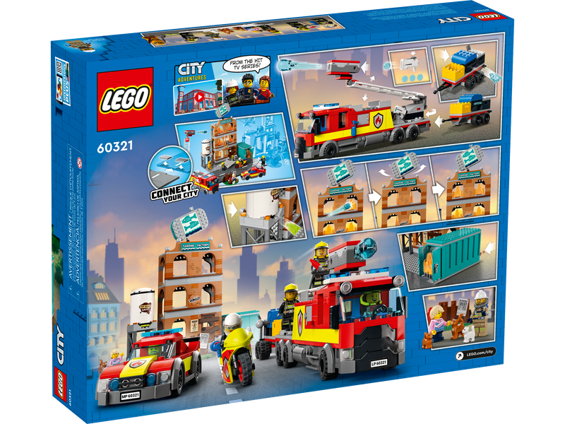 City 60321 Feuerwehreinsatz mit Löschtruppe