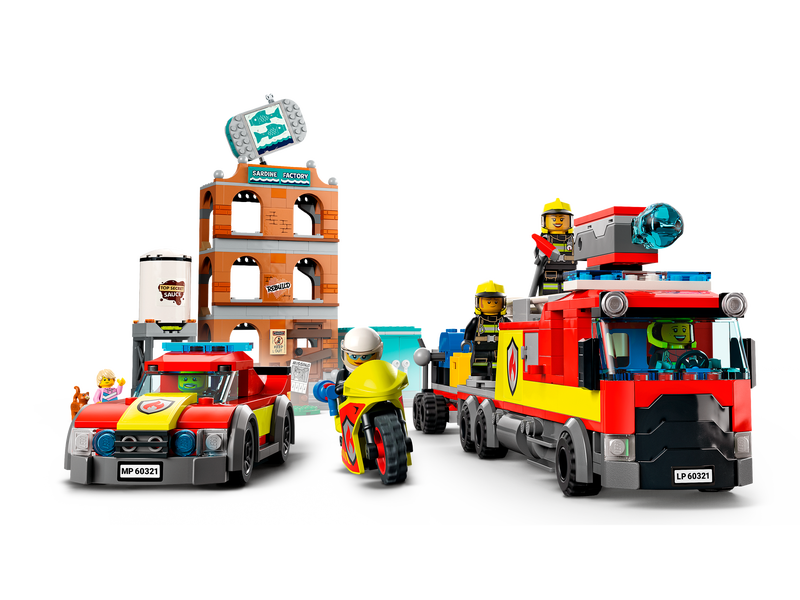 City 60321 Feuerwehreinsatz mit Löschtruppe