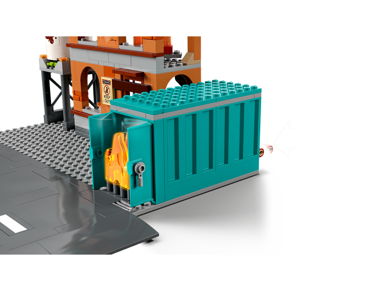 City 60321 Feuerwehreinsatz mit Löschtruppe