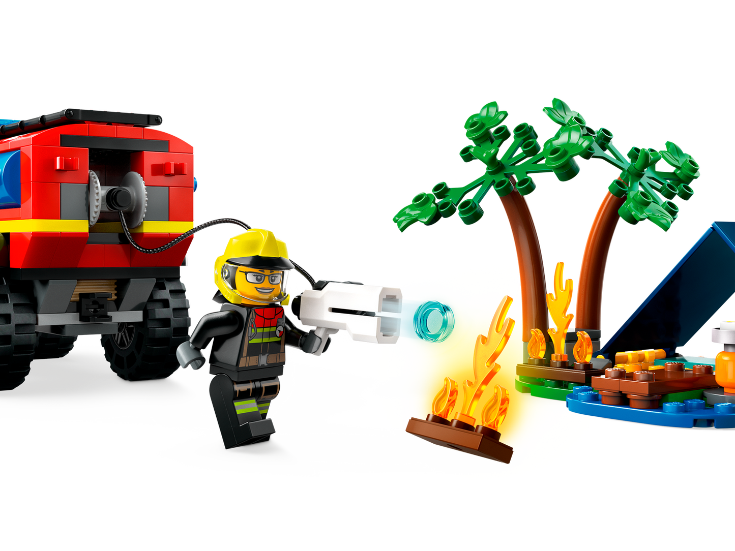 City 60412 Feuerwehrgeländewagen mit Rettungsboot