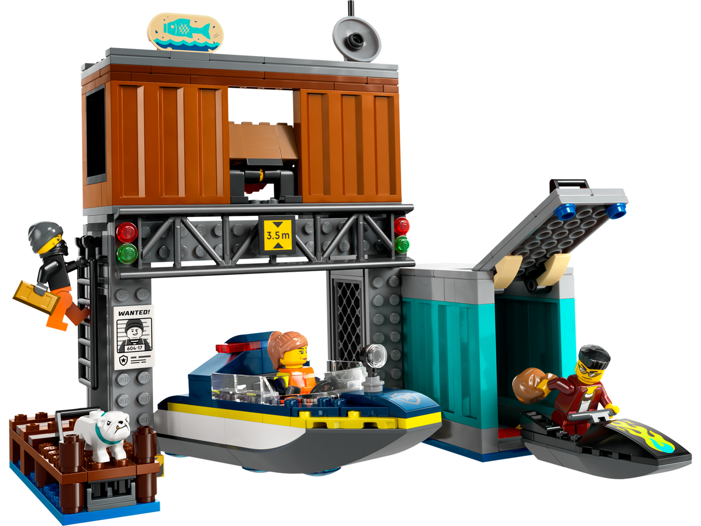 City 60417 Polizeischnellboot und Ganovenversteck