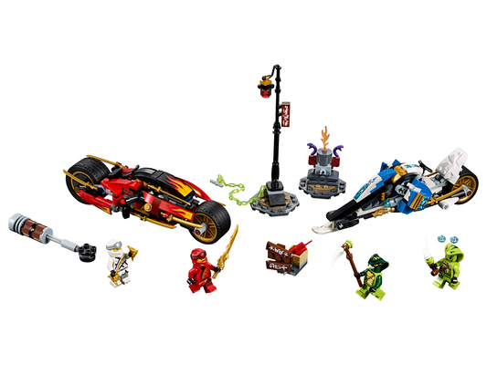 NINJAGO 70667 Kais Feuer-Bike & Zanes Schneemobil