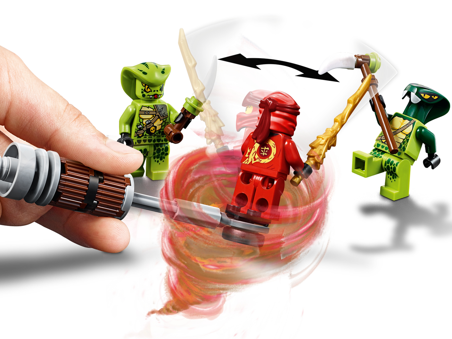 NINJAGO 70667 Kais Feuer-Bike & Zanes Schneemobil