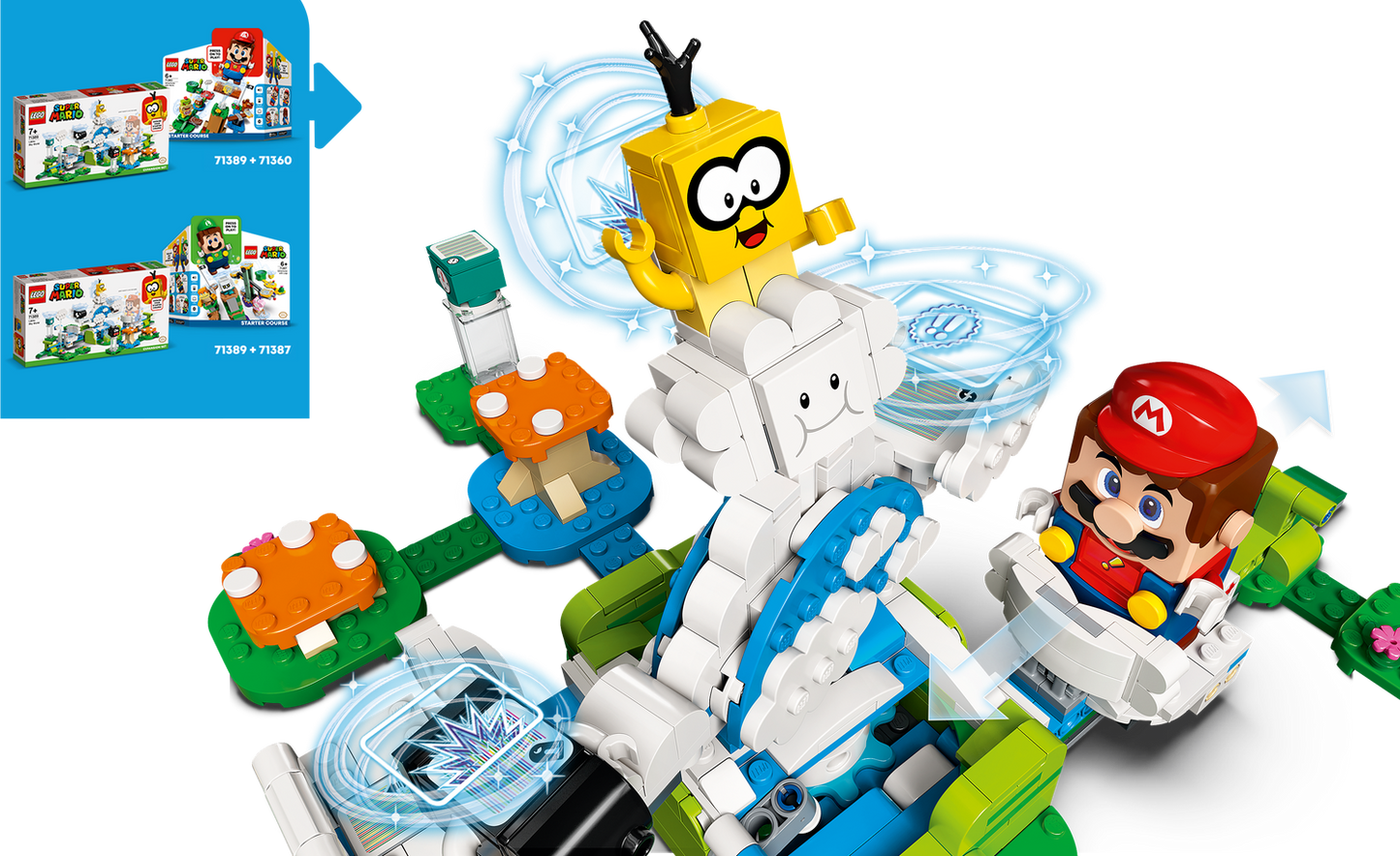 Super Mario 71389 Lakitus Wolkenwelt Erweiterungsset