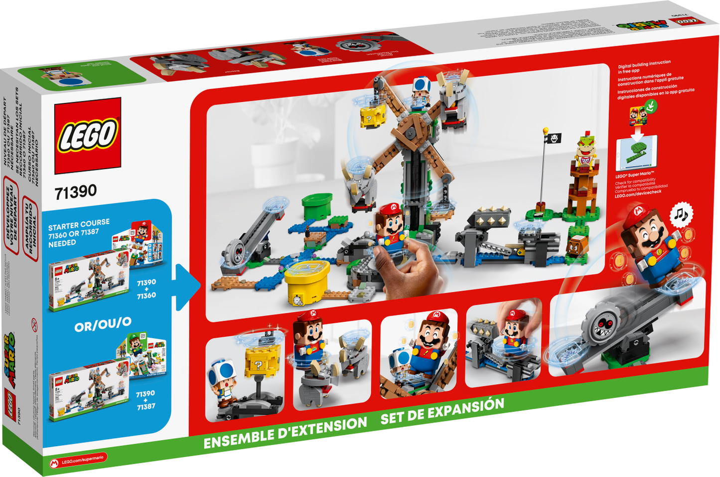 Super Mario 71390 Reznors Absturz Erweiterungsset