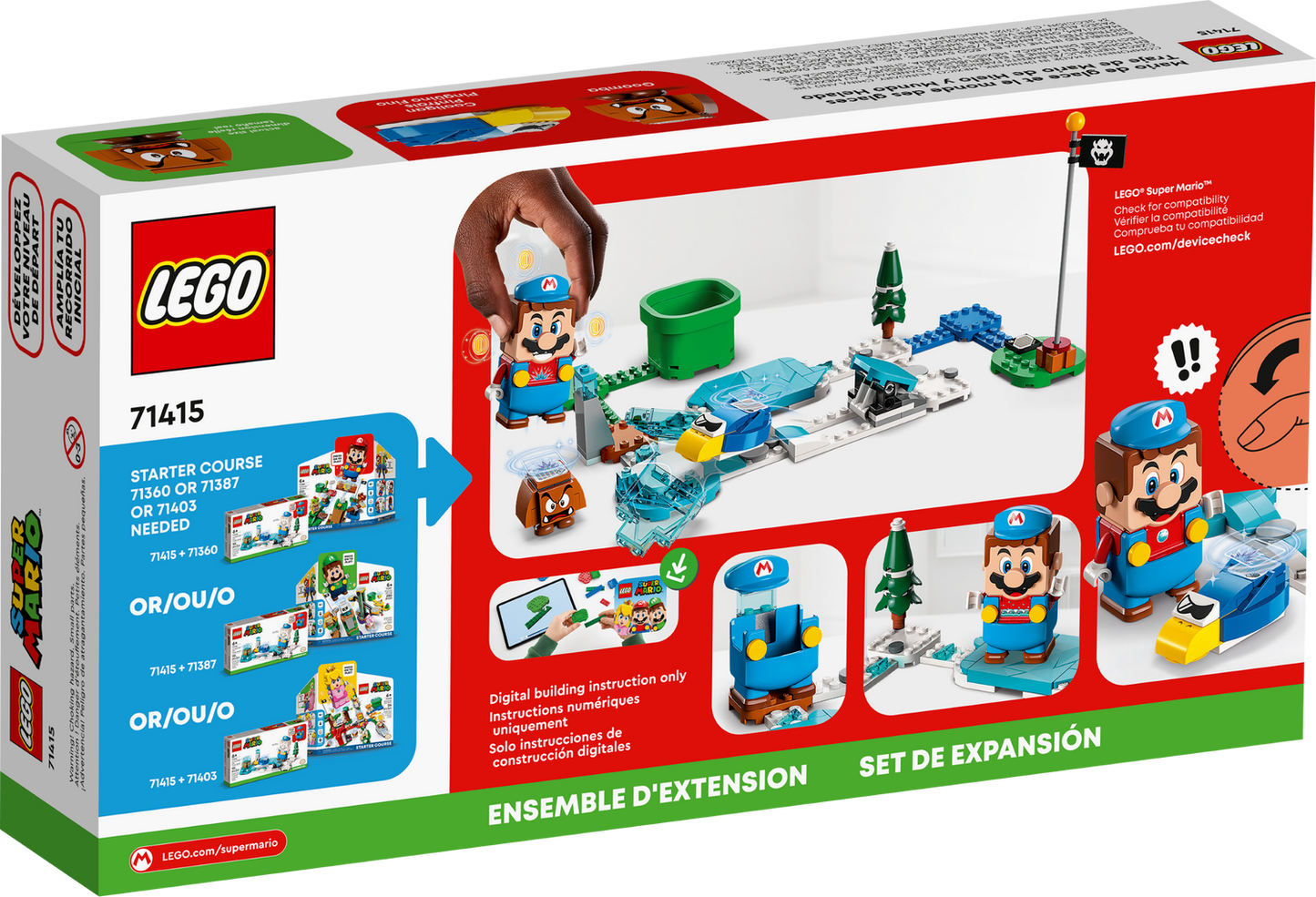Super Mario 71415 Eis-Mario-Anzug Erweiterungsset